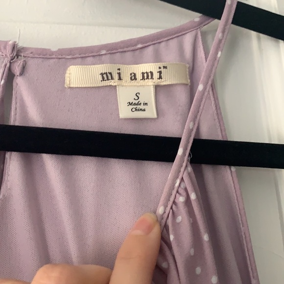 Lilac Polkadot Dress Small - Picture 2 of 3